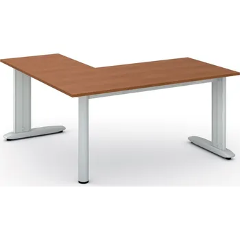 Psací stůl Rohový kancelářský stůl PRIMO FLEXIBLE, 160x160 cm, třešeň