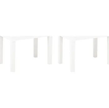 Zahradní lavice Nábytek XL Zahradní lavice 2 ks bílé plast 48780