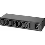 APC Rack PDU, Basic, 0U/1U, 120-240V/15A, 220-240V/10A, (8) C13, IEC-320 C14