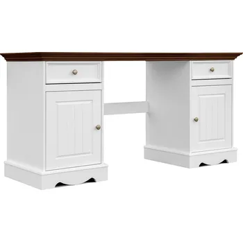 Jídelní stůl Pracovní stůl LUNO bílá/ořech