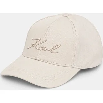 Kšiltovka Kšiltovka Karl Lagerfeld K/SIGNATURE A1W33069 béžová 01X, vel. ONE SIZE