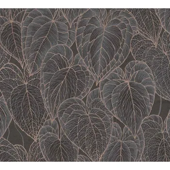 A.S. Création | Vliesová tapeta na zeď Daniel Hechter 78128-2 | 0,53 x 10,05 m | černá, šedá, měděná + Černá, šedá, měděná vliesová tapeta na stěnu 781282 v rozměru 0,53 x 10,05 m