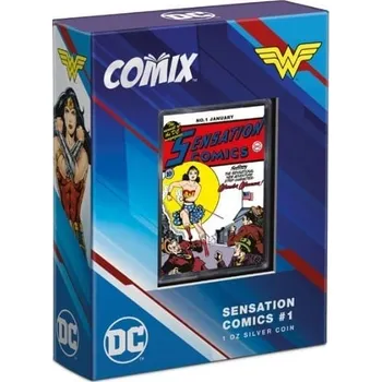 New Zealand Mint 1 oz Sensation komiks: Wonder woman 2024 Proof