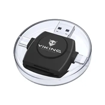 Čtečka paměťových karet Viking OTG čtečka paměťových karet 4v1, USB3.0, černá