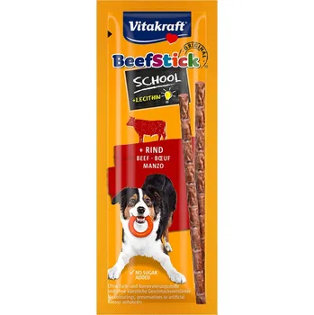 Pamlsek pro psa Vitakraft Beef Stick School hovězí 4× 10 ks