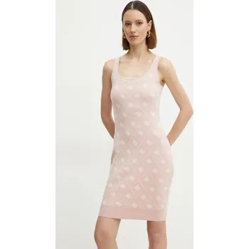 Dámské oblečení Šaty z vlněné směsi Guess SARAH W4BK98.Z3JD2 růžová 39X, vel. M