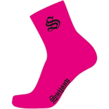 Běžecké oblečení Dámské ponožky Barva: růžovobílá, Velikost: S
