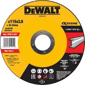 Řezný kotouč DeWALT Příslušenství - Řezný kotouč na kov 115x22,2 mm DX7927-AE