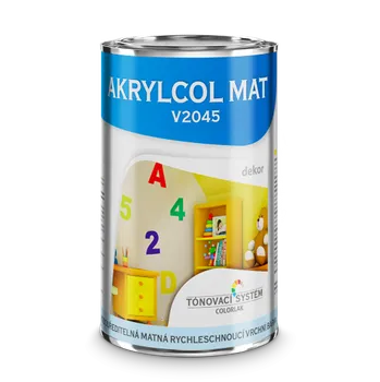 Lak na dřevo AKRYLCOL MAT Báze DEKOR akrylco V2045-V0001 1l bílá