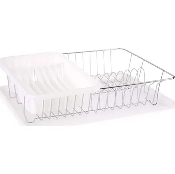 Odkapávač na nádobí Kinvara Odkapavač na nádobí s odtokem, bílý