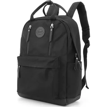 Městský batoh Módní batoh s kapsami na notebook Barva: Černá