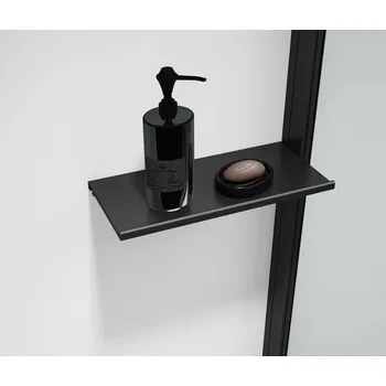 Drátěná police Esca Shelf polička do profilu 230x120mm, černá mat ES8425