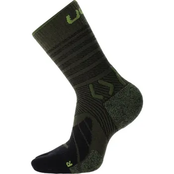 Pánské ponožky UYN Trekking Five Merino Socks M S100322E199 - military/black 45/47