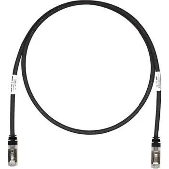 Síťový kabel STP6X1MBL Propojovací kabel RJ45/RJ45, S/FTP, kat. 6A, 1m, LSZH, černý