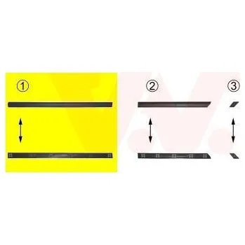 Lišta karosérie Ozdobná / ochranná lišta, dveře VAN WEZEL 5880424