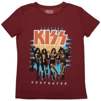 Pánské tričko Kiss: Kiss Ladies T-shirt: Destroyer 3d Logo (x-large) XL
