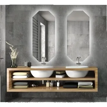 Zrcadlo Sada osmibokých zrcadel s osvětlením - SADA OKTAGON LED