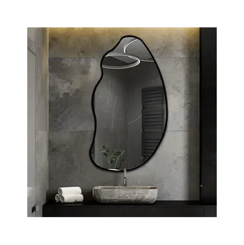 Zrcadlo Zrcadlo s organickým tvarem v rámu - TOPAZ V RÁMU