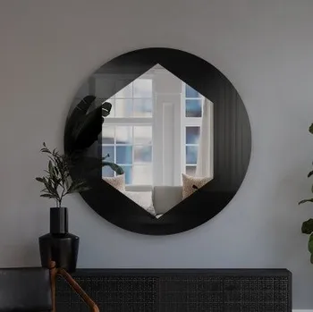 Zrcadlo Dekorativní kruhové zrcadlo - KRAFT