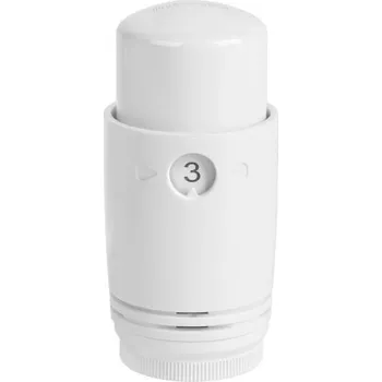 Hlavice pro radiátor Invena Prov, termostatická hlavice M30x1,5, bílá, INV-CD-77-015-X