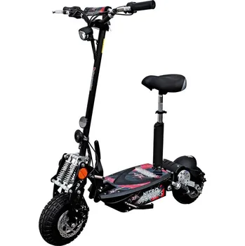 Elektrokoloběžka Elektro koloběžka Nitro scooters XE1000 legální provoz, sedlo, 25 km/h