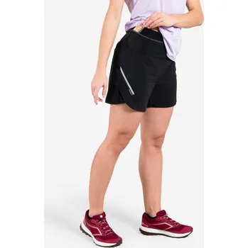 Dámské kraťasy KIPRUN Dámské baggy kraťasy na trailový běh XL ČERNÁ|ŽLUTÁ