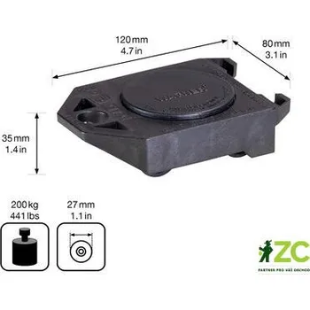 Zavařovací pomůcka Podložka transportní rolly nosnost 200 kg (20311101)