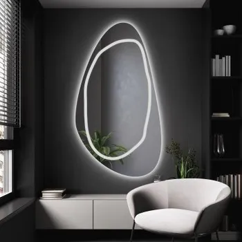 Zrcadlo Zrcadlo s nepravidelným tvarem se podsvícením - SYDERYT LED III