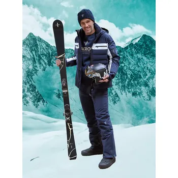 Snowboardové kalhoty Pánské lyžařské kalhoty Lacroix Shadow Dark Navy