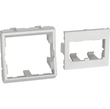 Elektrická zásuvka CFPFF2AW Zásuvka MINI-COM pro 2 moduly, 45x45mm, přímá, arkticky bílá