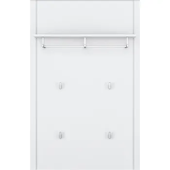 Obývací stěna Věšákový panel 80, bílá, OLJE