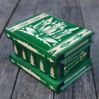 Hlavolam Tajná skříňka 7 tahů velikost L zelená z Transylvánie