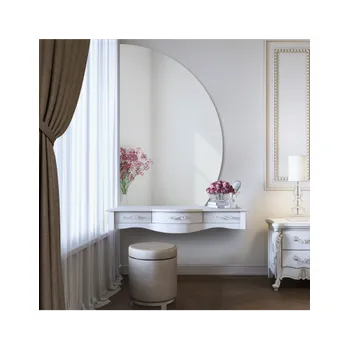 Zrcadlo Půlkruhové koupelnové zrcadlo se seříznutým spodkem – HELENA