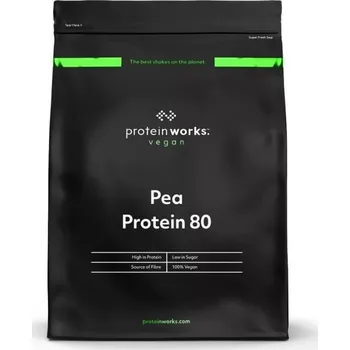 Protein Pea Protein 80 - The Protein Works Příchuť: bez příchuti, Balení (g): 1000 g