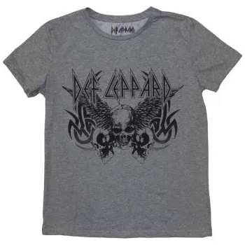 Pánské tričko Def Leppard: Def Leppard Ladies T-shirt: Tribal Skull (xx-large) XXL