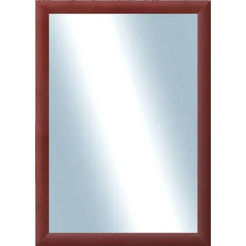 Zrcadlo DANTIK - Zarámované zrcadlo - rozměr s rámem cca 50x70 cm z lišty LEDVINKA vínová (1445)