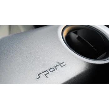 Samolepicí dekorace na vozidlo Boční nápis SPORT pro vozy ŠKODA original stříbrný