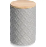 Zeller Keramická dóza s víkem na sypké produkty, 770 ml, šedá