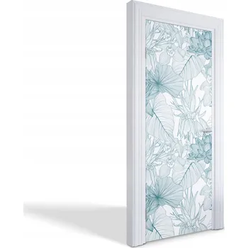 Fototapeta Samolepicí samolepící na dveře a nábytek Květinový vzor 75 x 205 cm