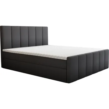 Boxspringová postel, 140x200, šedá, STAR