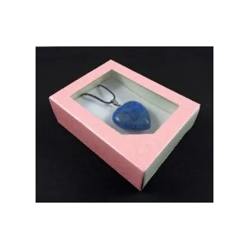 Dárková krabička Krabička růžová s průhledným víkem