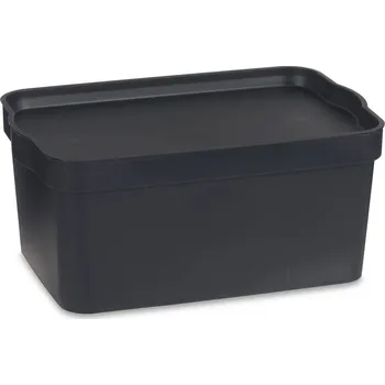 Úložný box Kipit Plastová úložná krabice, 7,5 l, černá