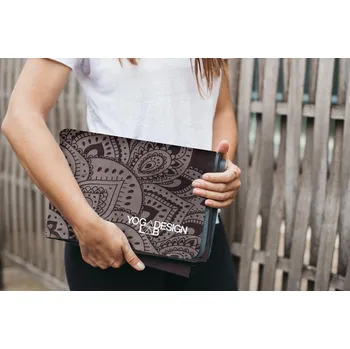 podložka na cvičení Cestovní designová jogamatka Yoga Design Lab Travel Mat 1,5 mm Mandala Black