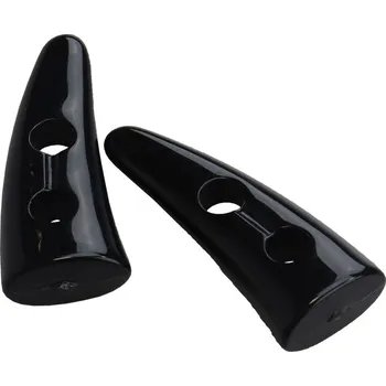 Knoflík Pro Háčkování Knoflík roh 41 x 16 mm, černý