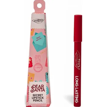 Tužka na rty puroBIO Cosmetics Dear Santa SECRET dlouhotrvající tužka na rty v dárkovém balení odstín 013 3 g