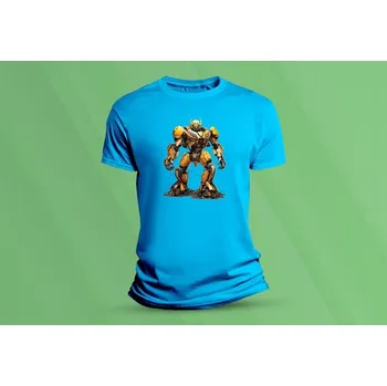 Chlapecké tričko Dětské bavlněné tričko Bumblebee. velikost 104 Azurová