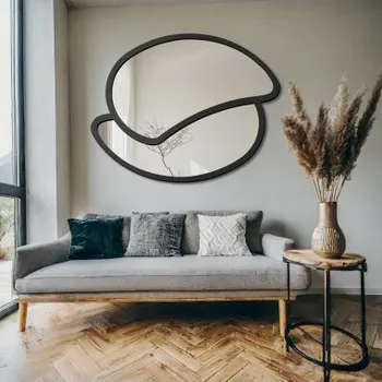 Zrcadlo Zrcadlo v matném černém rámu z MDF - RINA - barva rámu dle vašeho výběru