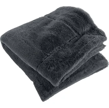 deka Douceur d'intérieur Kožešinová deka CARESSE, 125 x 150 cm, antracitová