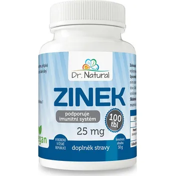Dr.Natural Zinek 25 mg 100 tbl. Doplněk stravy