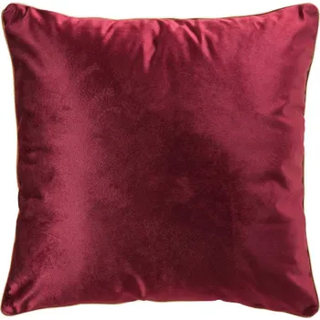 Dekorativní polštářek Douceur d'intérieur Lesklý dekorační polštář NORIA, 45 x 45 cm, burgundský